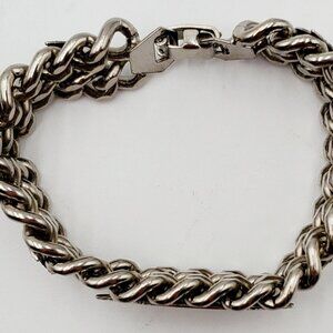Silver Tone Chain Link Bracelet